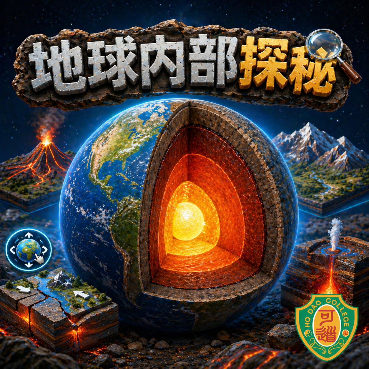 地球內部探秘遊戲畫面